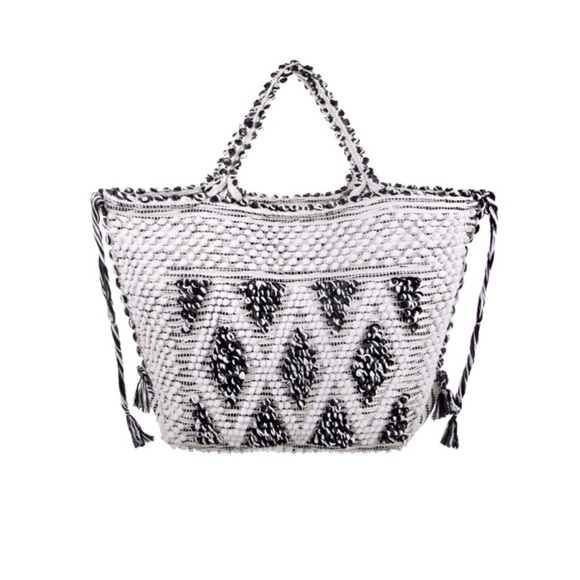 Antonello Tedde Large Cappriccioli Rombi Gray Tote - Picture 1 of 3